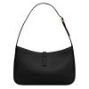 NEW Saint Laurent Black Le 5 Ã€ 7 Leather Hobo Shoulder Bag