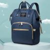 Backpack Diaper Bag; Waterproof Large Capacity Insulated Pockets Backpack Diaper Bag