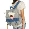 [Young Bear] Fabric Art School Backpack Outdoor Daypack