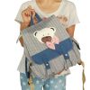 [Young Bear] Fabric Art School Backpack Outdoor Daypack