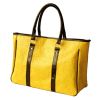 [Bohemia Carved Patterns] Yellow Leatherette Satchel Bag Handbag Purse Shoulder Bag Tote Bag