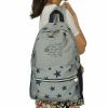 [Cool Star World] Fabric Art School Backpack Outdoor Daypack