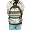 [Trendy City] Fabric Art School Backpack Outdoor Daypack