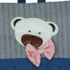 [Young Bear] Fabric Art School Backpack Outdoor Daypack