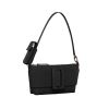 NEW Boyy Black Pouchette Buckle Leather Shoulder Bag