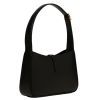 NEW Saint Laurent Black Le 5 Ã€ 7 Leather Hobo Shoulder Bag