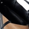 [Confident Elegance] Stylish Black & Brown Double Handle Leatherette Bag Handbag Purse w/Tassels